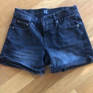 Gap denim black shorts   5” inseam.  Perfect for school.